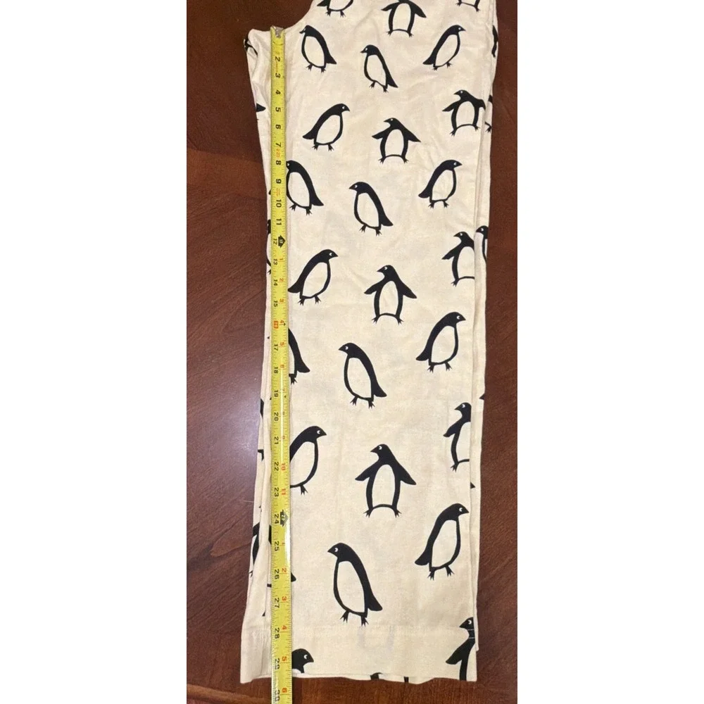 Hanna Andersson Adult Large 100% Cotton Penguin Print Pajama Pants Lounge sz M